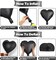 12-Pack 18in Black Heart Foil Balloons – Party Decor for Valentine’s Day, Birthday & Wedding